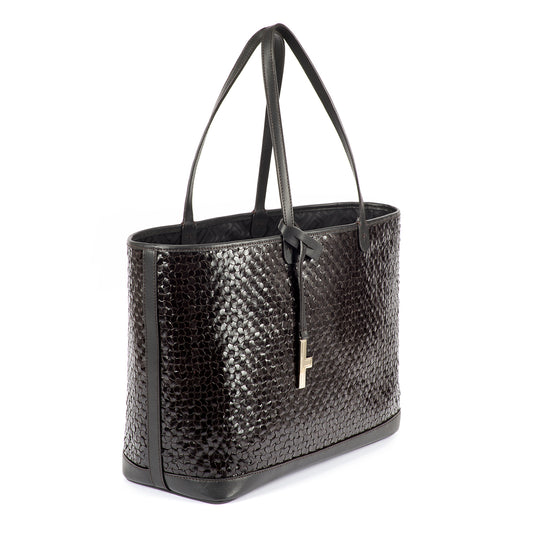 BEATRICE BIG LEATHER TOTE BAG