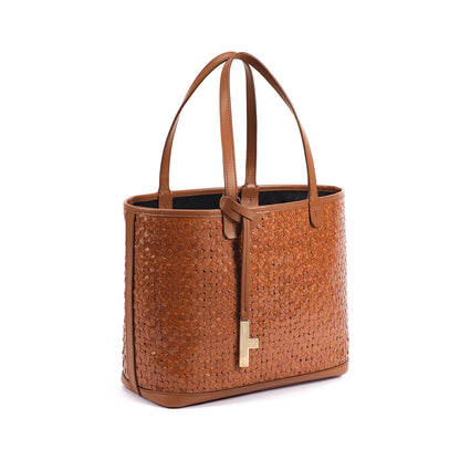 BEATRICE MIDI LEATHER  TOTE BAG