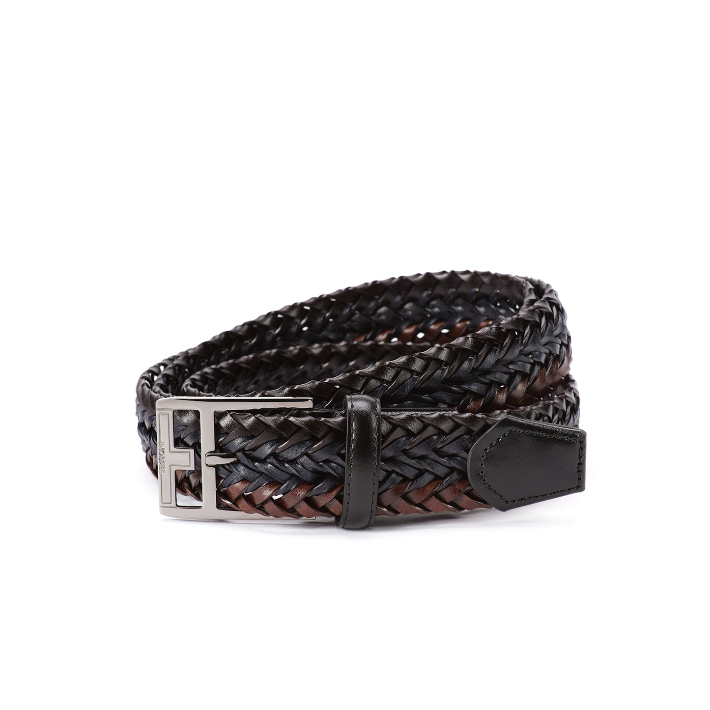 SIZED BELT--BS/402-35 MULTICOLOR WOVEN CALF