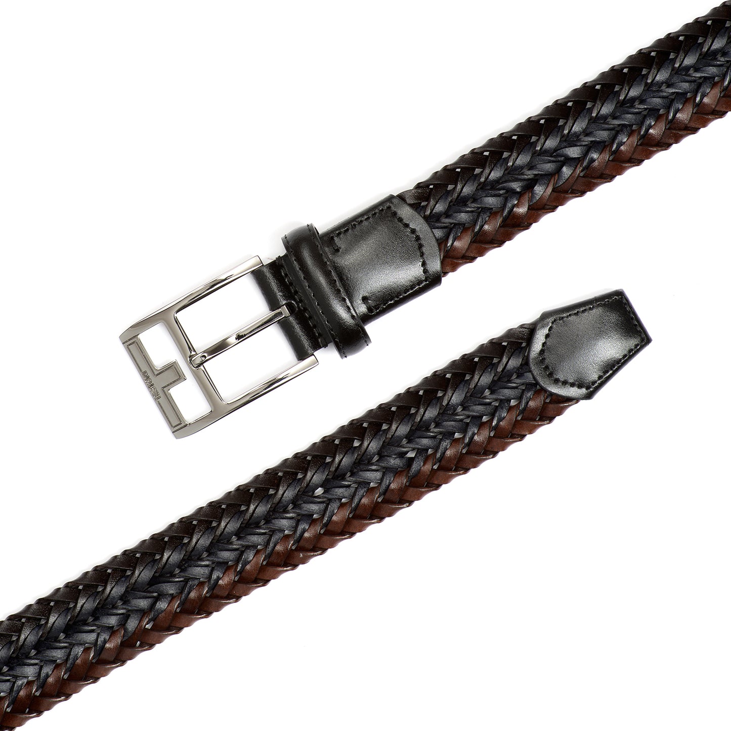 SIZED BELT--BS/402-35 MULTICOLOR WOVEN CALF