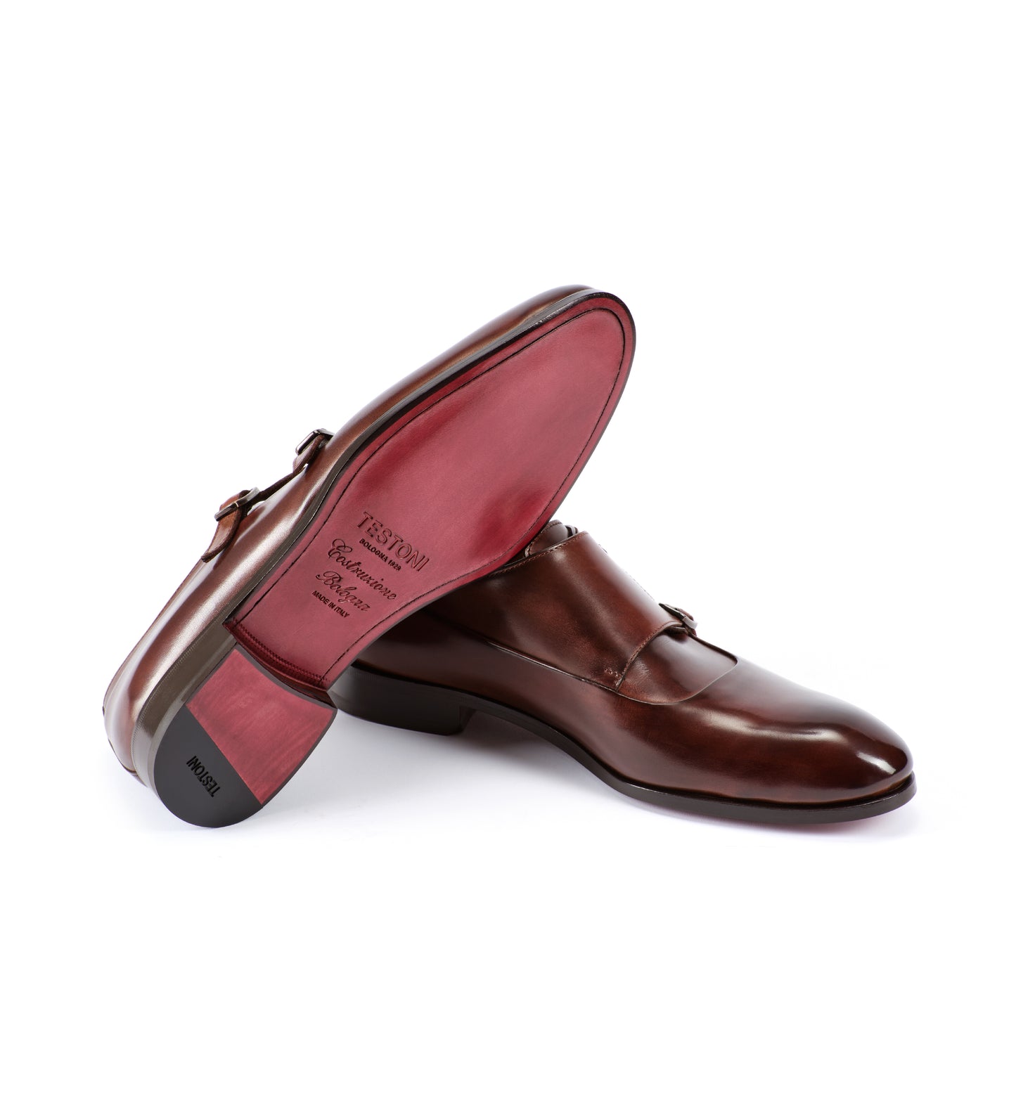 SANT'EULALIA LEATHER MONK STRAP