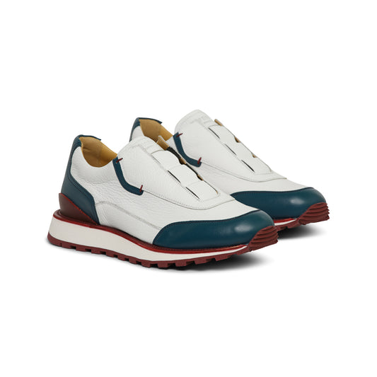 MOENA SNEAKER IN PELLE E CERVO