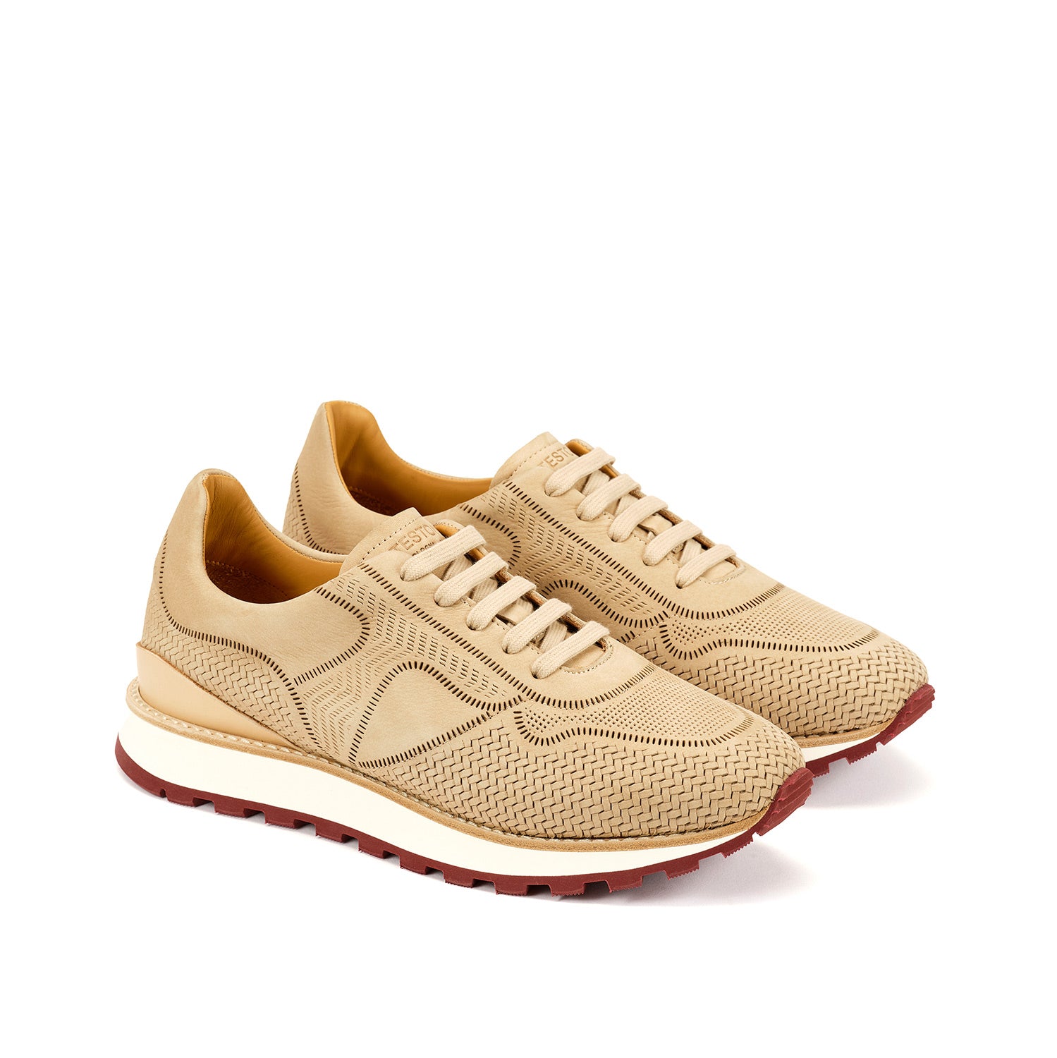 MOENA SNEAKER NUBUK CALF LASERATO SPINA