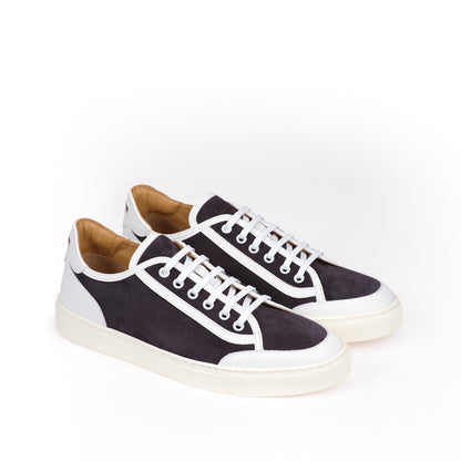 NAPOLI SNEAKER PRINTED CANVAS SUEDE+CALF