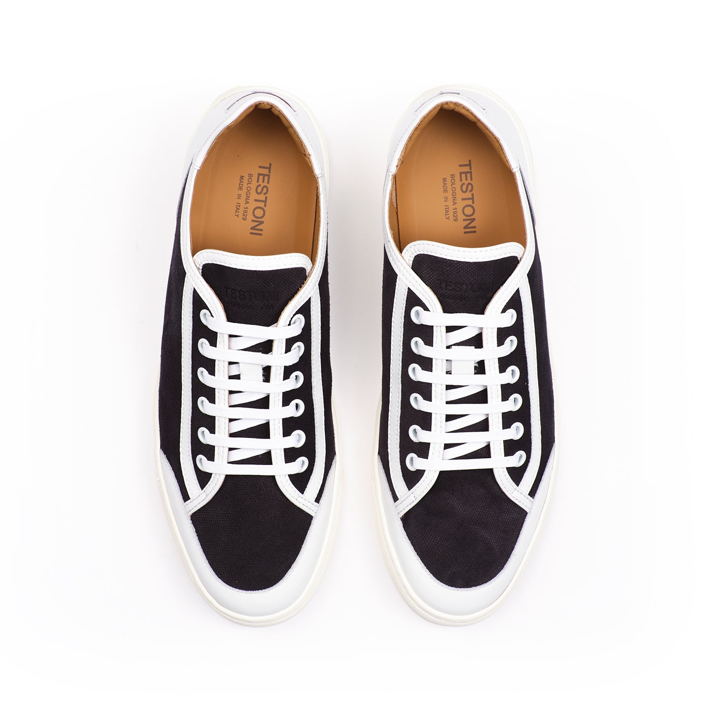 NAPOLI SNEAKER PRINTED CANVAS SUEDE+CALF