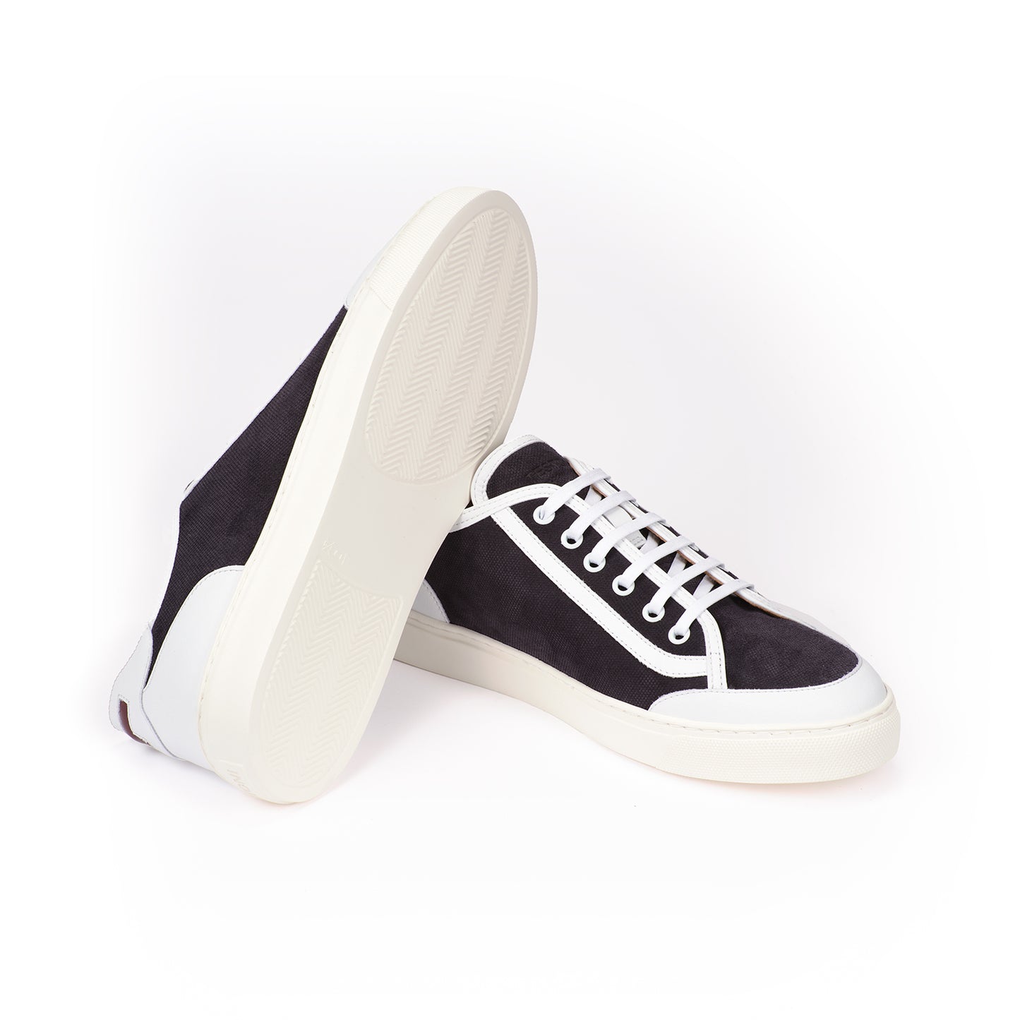 NAPOLI SNEAKER PRINTED CANVAS SUEDE+CALF