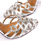 MACAO SANDAL SAFFIANO LAME CALF