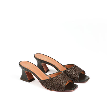 LISA SABOT MINI WOVEN CALF