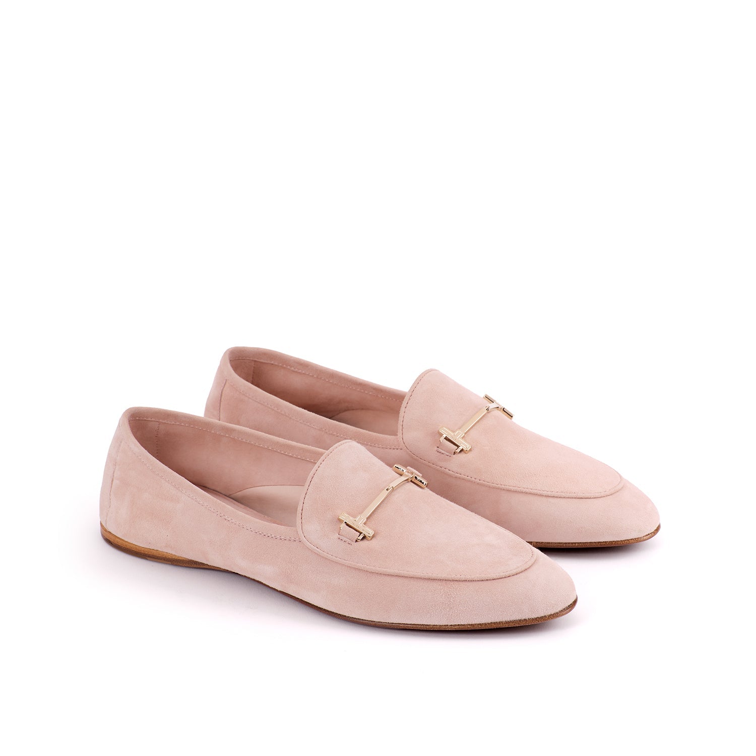 MONICA LOAFER UNLINED SUEDE KID - PRIMROSE + LIGHT GOLD