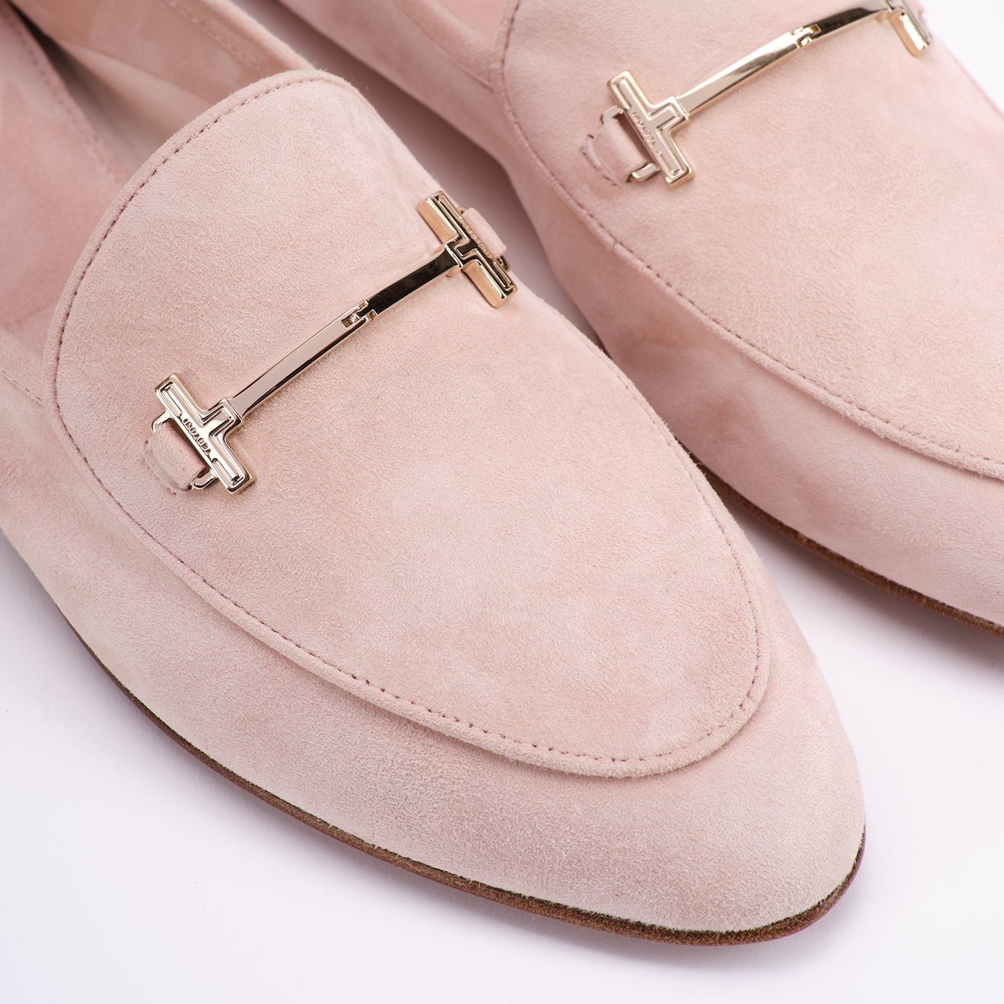 MOCASSINO MONICA UNLINED SUEDE KID - PRIMULA + ORO CHIARO