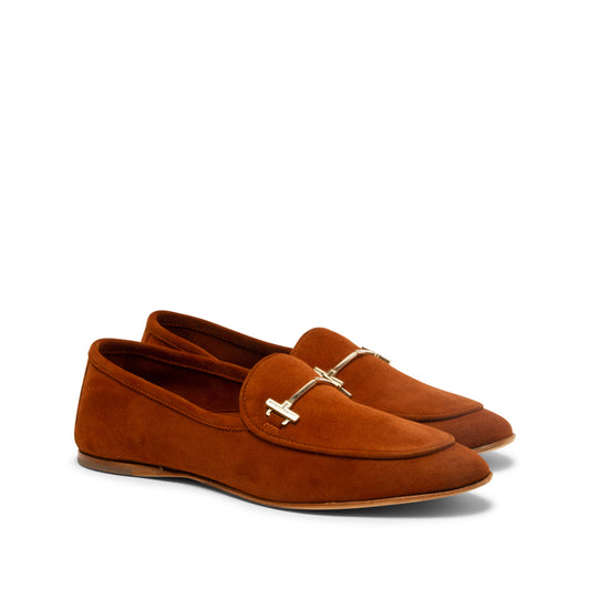 MONICA LOAFER UNLINED NAPA - CINNAMON + LIGHT GOLD