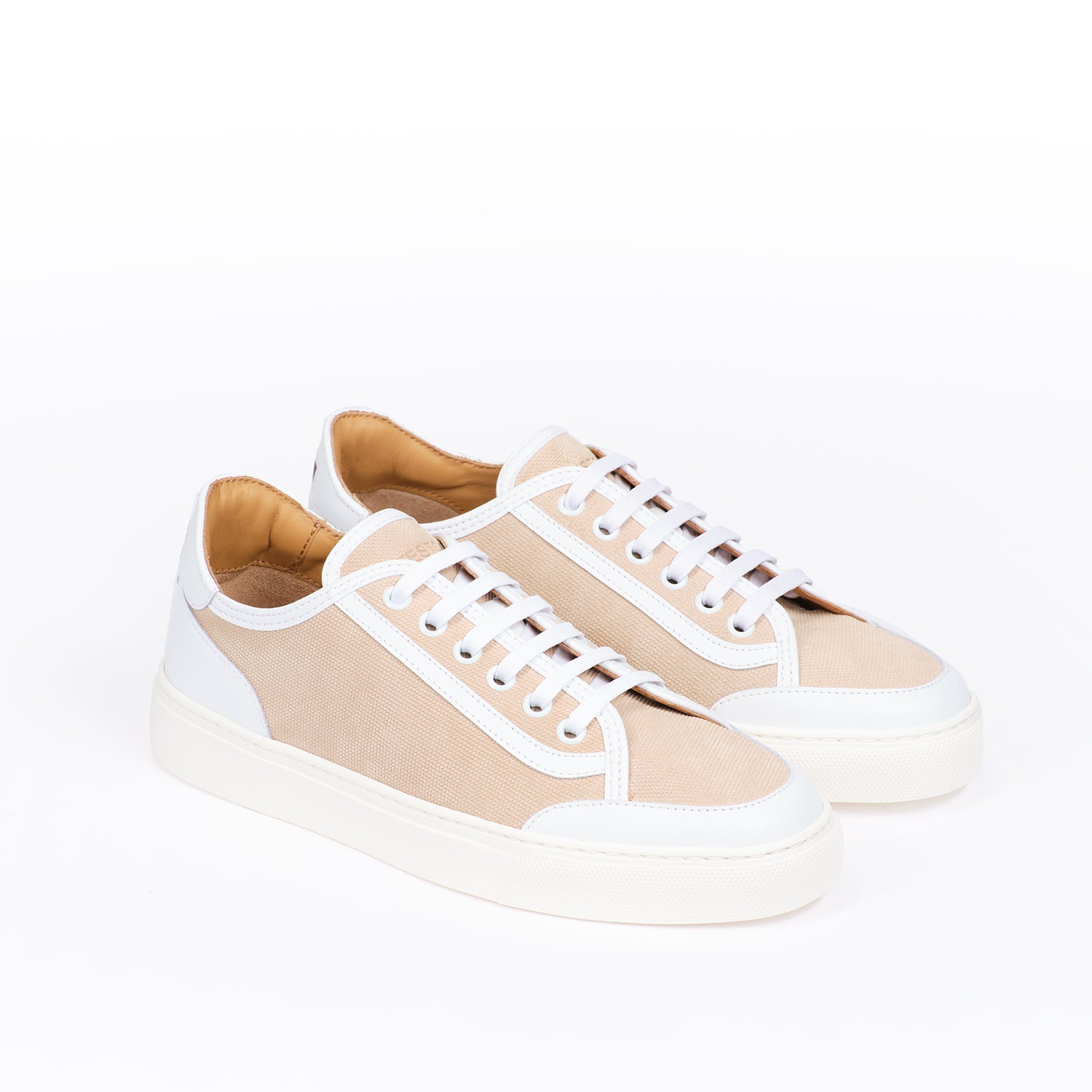 JENNY SNEAKER PRINTED CANVAS SUEDE+CALF