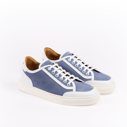 JENNY SNEAKER PRINTED CANVAS SUEDE+ CALF