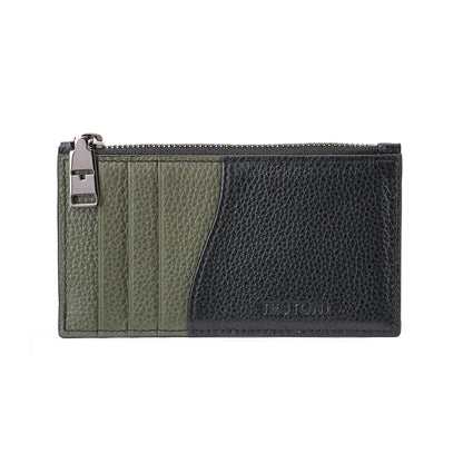 ZIP CREDIT CARD CASE GRAINCALF