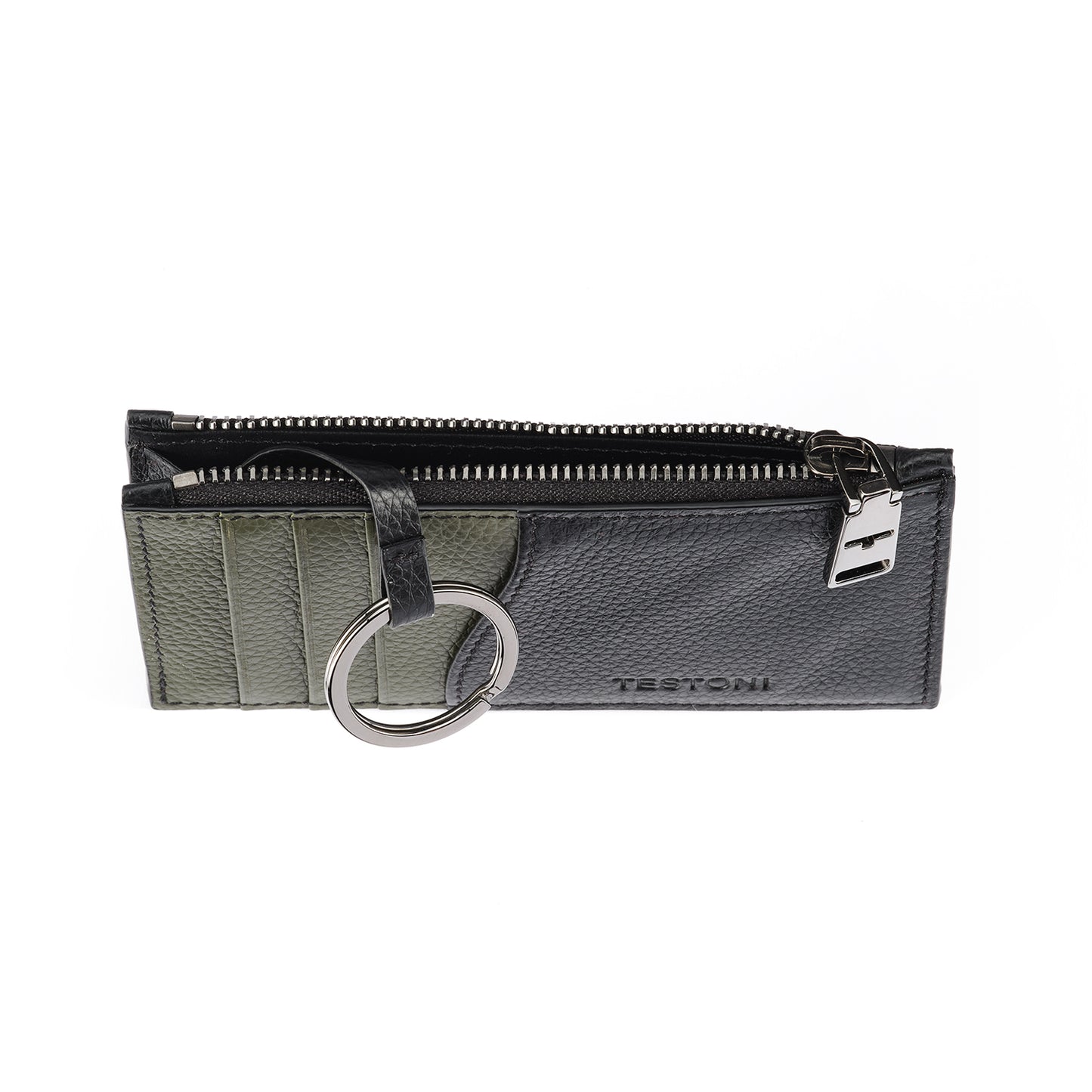 ZIP CREDIT CARD CASE GRAINCALF