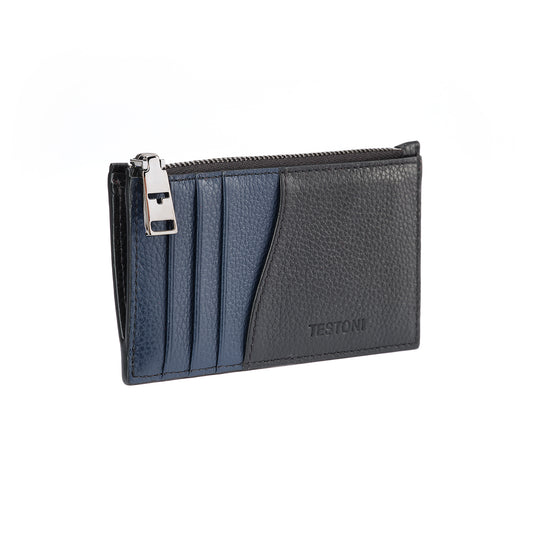 ZIP CREDIT CARD CASE GRAINCALF