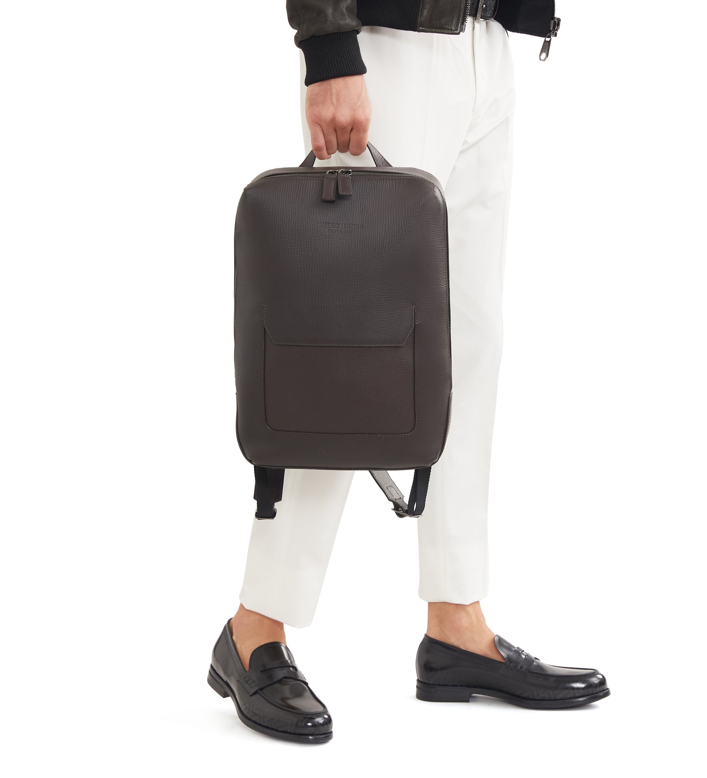 GENOVA BOARDED CALFSKIN BACKPACK