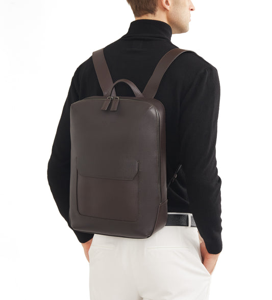 GENOVA BOARDED CALFSKIN BACKPACK